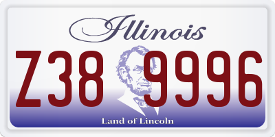 IL license plate Z389996