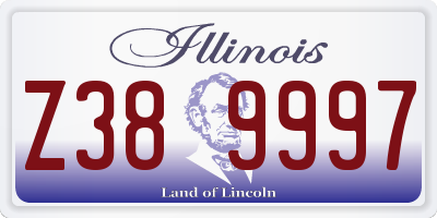 IL license plate Z389997