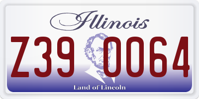 IL license plate Z390064