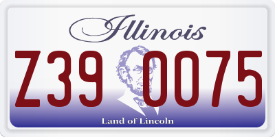 IL license plate Z390075