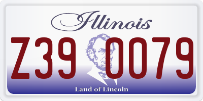 IL license plate Z390079