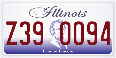 IL license plate Z390094
