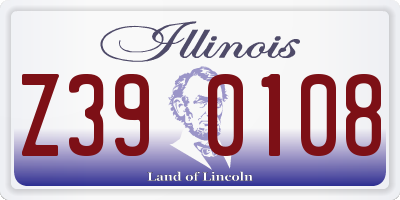 IL license plate Z390108