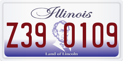 IL license plate Z390109