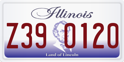 IL license plate Z390120