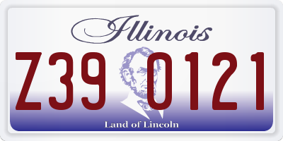 IL license plate Z390121