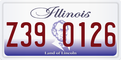 IL license plate Z390126