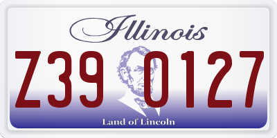 IL license plate Z390127