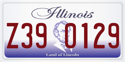 IL license plate Z390129