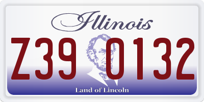 IL license plate Z390132
