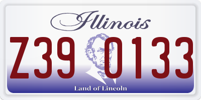 IL license plate Z390133
