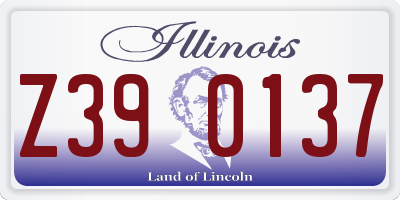 IL license plate Z390137