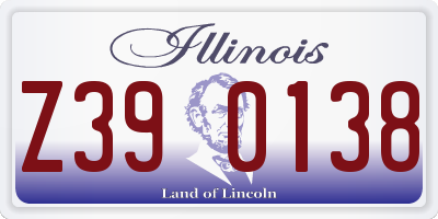 IL license plate Z390138