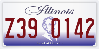 IL license plate Z390142