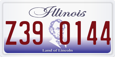 IL license plate Z390144