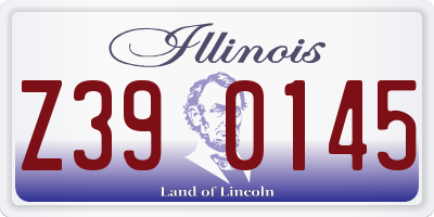 IL license plate Z390145