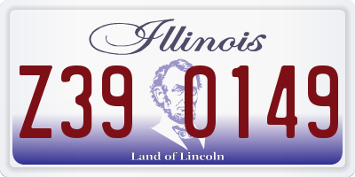 IL license plate Z390149