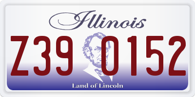 IL license plate Z390152