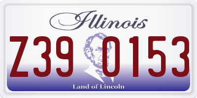 IL license plate Z390153