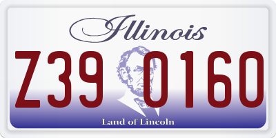 IL license plate Z390160