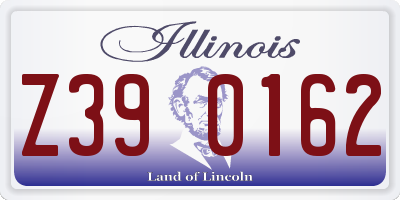 IL license plate Z390162