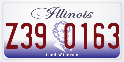 IL license plate Z390163