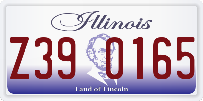 IL license plate Z390165