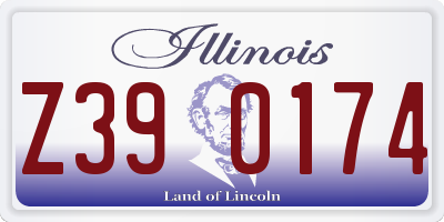 IL license plate Z390174