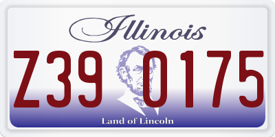 IL license plate Z390175