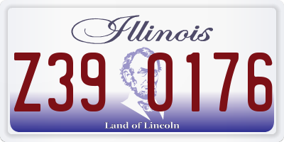 IL license plate Z390176