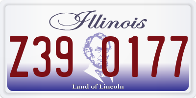 IL license plate Z390177