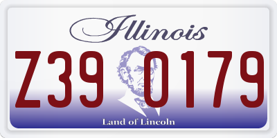 IL license plate Z390179