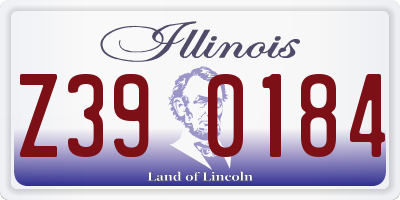 IL license plate Z390184