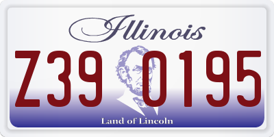 IL license plate Z390195