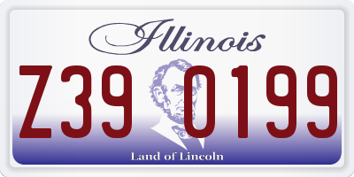 IL license plate Z390199