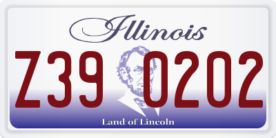 IL license plate Z390202