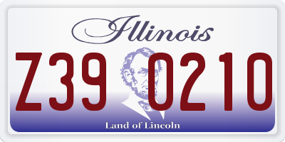 IL license plate Z390210