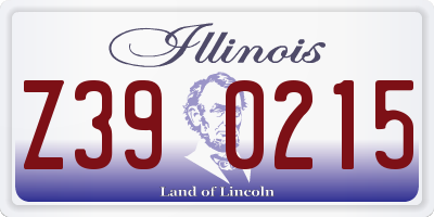 IL license plate Z390215
