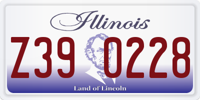 IL license plate Z390228