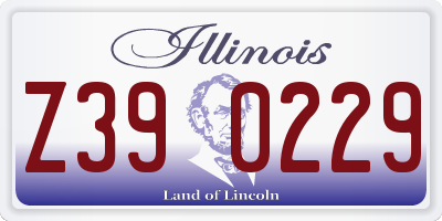 IL license plate Z390229
