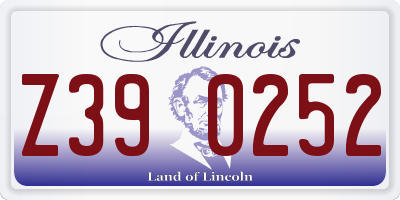 IL license plate Z390252