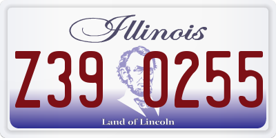 IL license plate Z390255