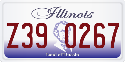 IL license plate Z390267