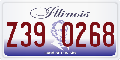 IL license plate Z390268