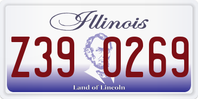 IL license plate Z390269