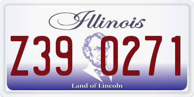 IL license plate Z390271