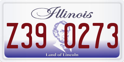 IL license plate Z390273