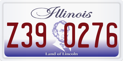 IL license plate Z390276