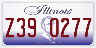 IL license plate Z390277