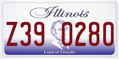 IL license plate Z390280